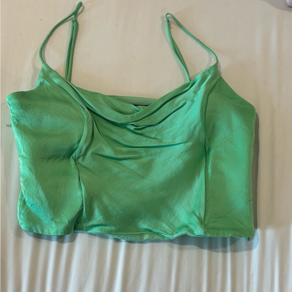 Green Women's Spaghetti Strap Top